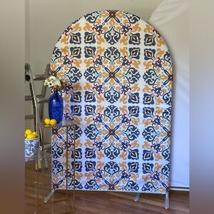 Fitted Arch Stand Backdrop Cover - Tile Pattern